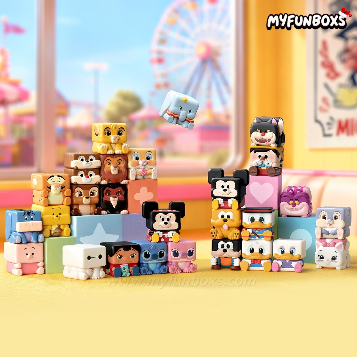 Disney Classics POP CUBE-3 Series Figures Blind Box