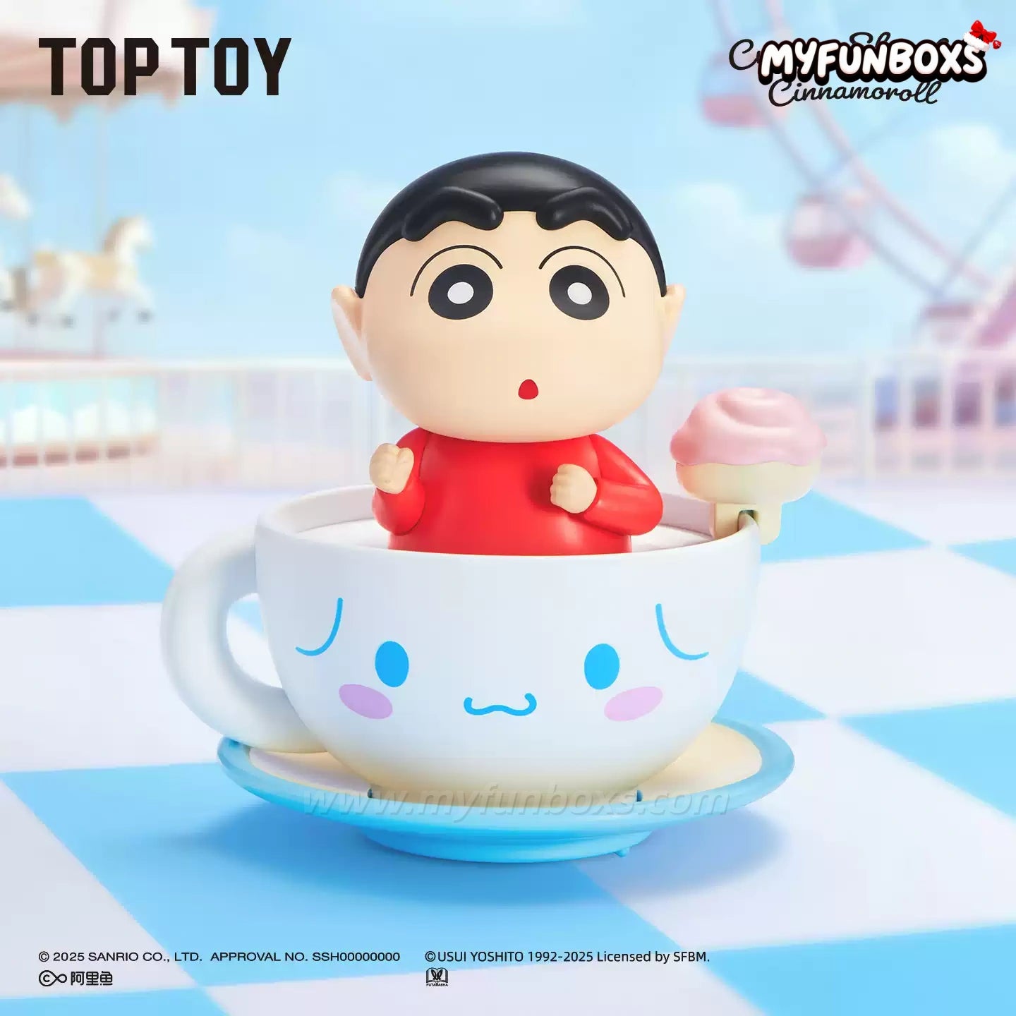 Cinnamoroll & Crayon Shin-chan: Fantasy Park Series Articulated Figure Blind Box