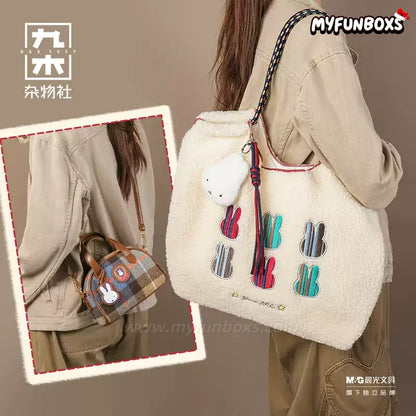 Miffy Embroidered Sherpa Tote Bag