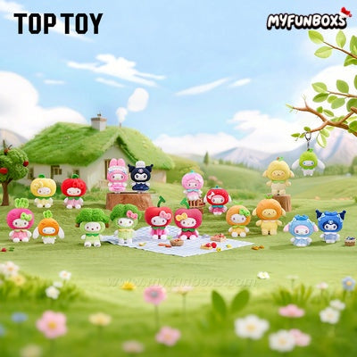 Sanrio Characters Fruit & Vegetable Series Mini Vinyl Keychain Pendant Blind Box