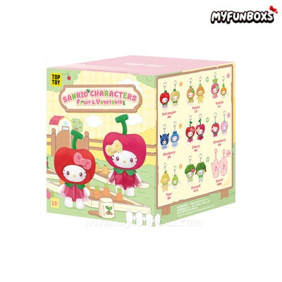 Sanrio Characters Fruit & Vegetable Series Mini Vinyl Keychain Pendant Blind Box