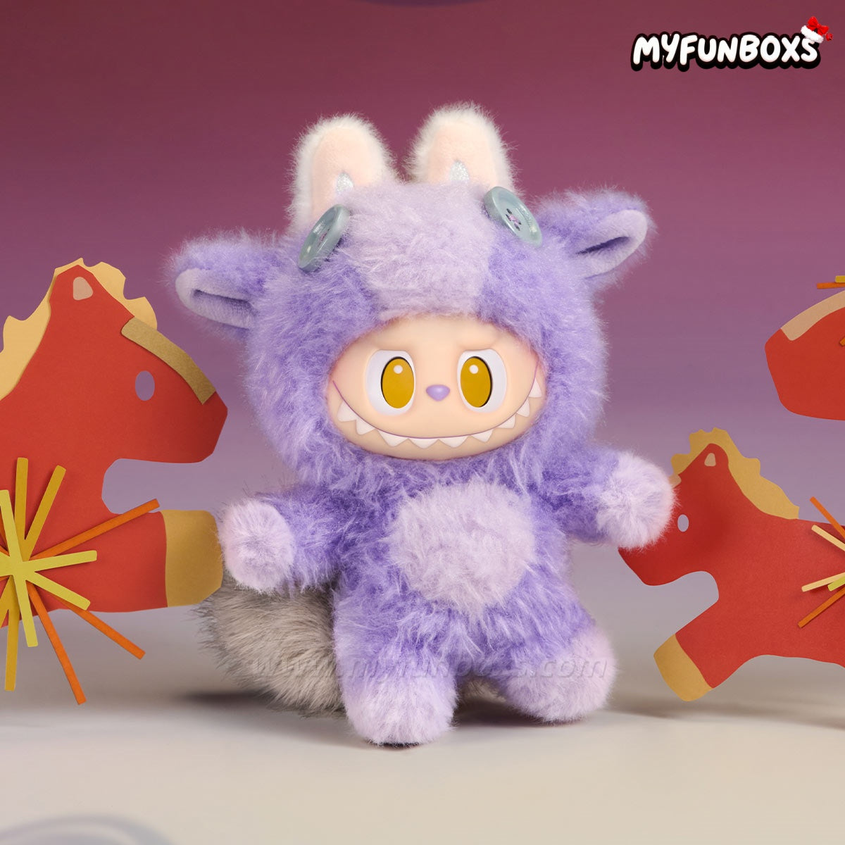 Have a Good Run Series Plush Blind Box Happy Family (Labubu)