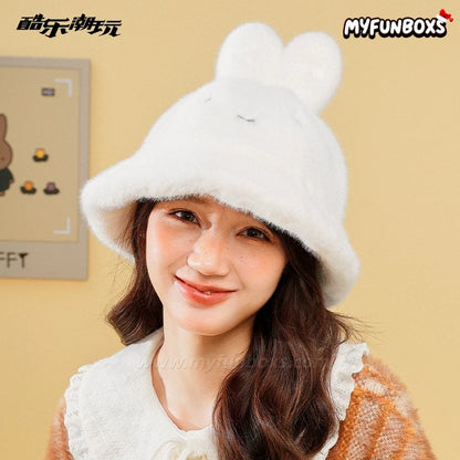Miffy Crossover Series Knit Beanie Miffy Roving Plush Bucket Hat