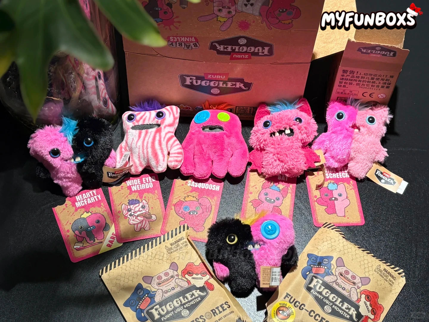 Fuggler Pink Treasure Series: Furry Fiends Plush Blind Box