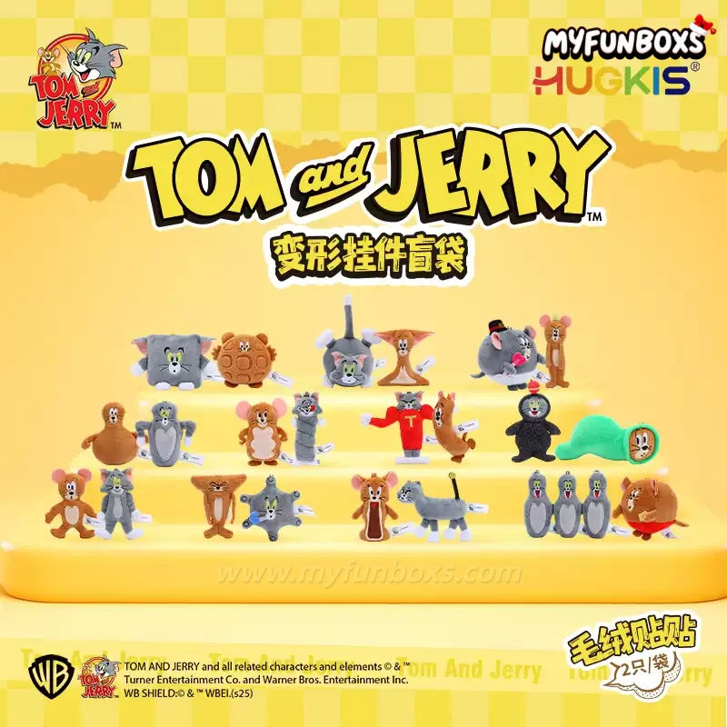 Tom and Jerry Plush Magnetic Transformable Keychain - Blind Bag