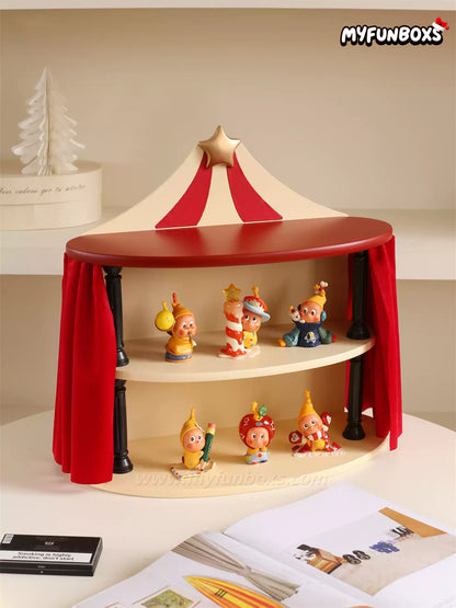 Circus-Themed Collectible Figure Display Stand