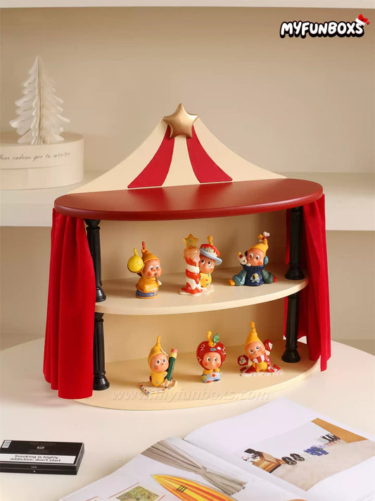 Circus-Themed Collectible Figure Display Stand