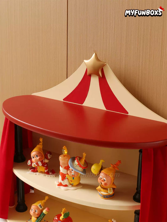 Circus-Themed Collectible Figure Display Stand