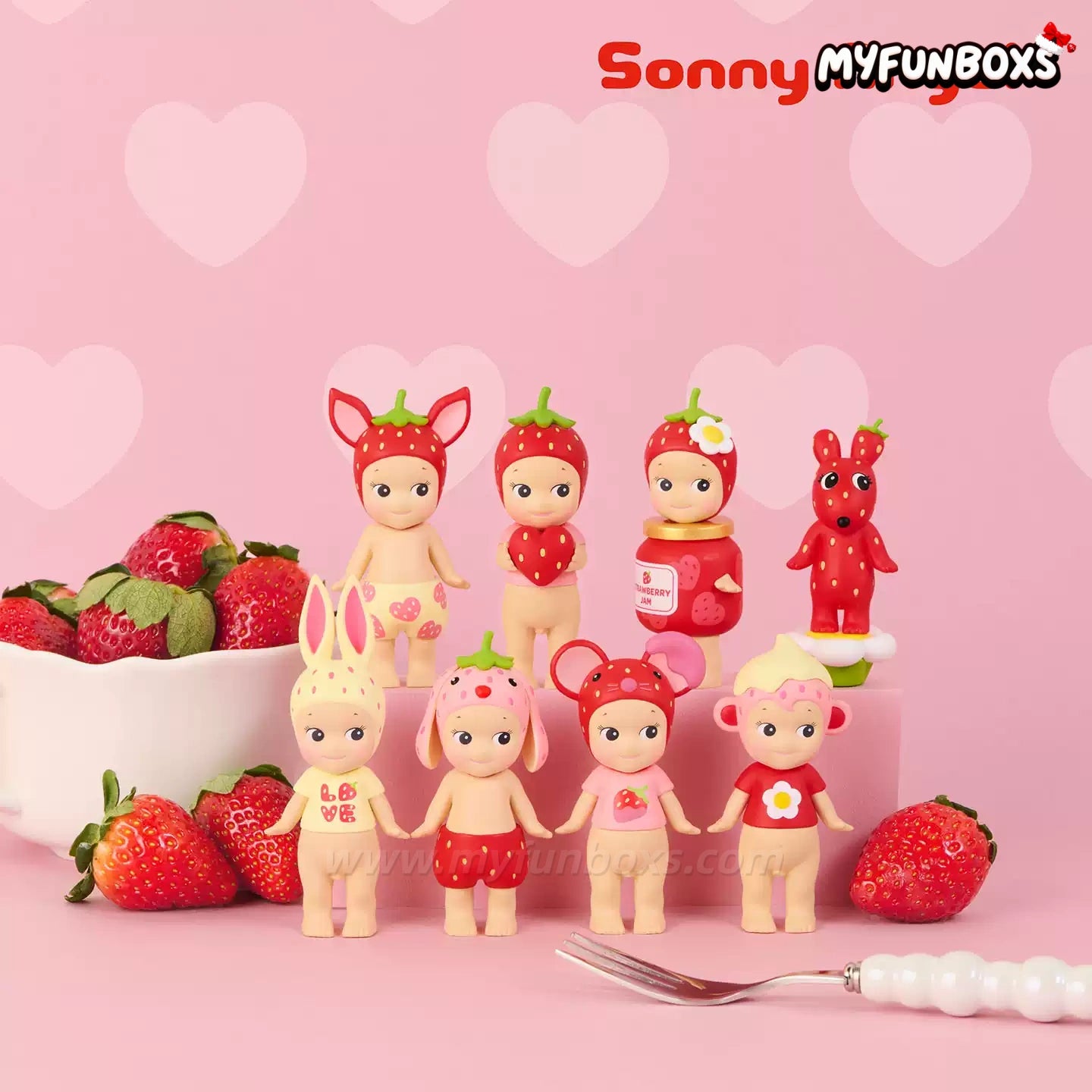 Sonny Angel Mini Figure Strawberry Love Series Blind Box