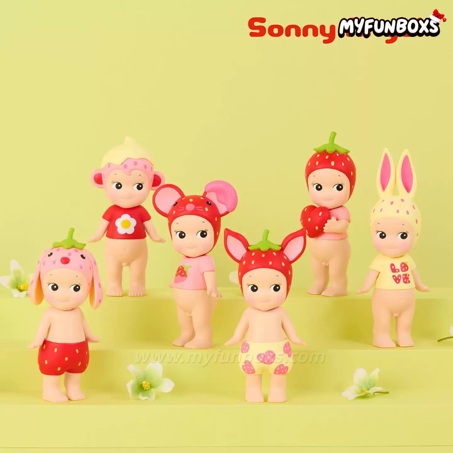 Sonny Angel Mini Figure Strawberry Love Series Blind Box