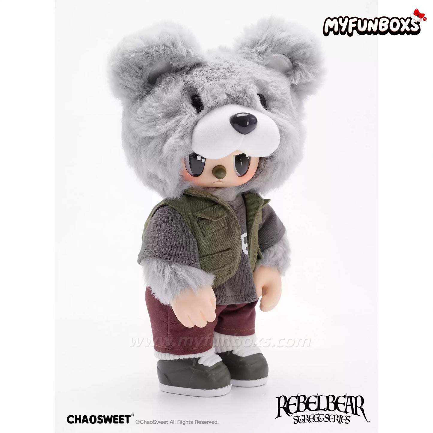 Chaotic Rebel Bear Street Series Articulated Blind Box