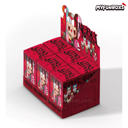 Chaotic Rebel Bear Street Series Articulated Blind Box 1 SET (6 BOXES)