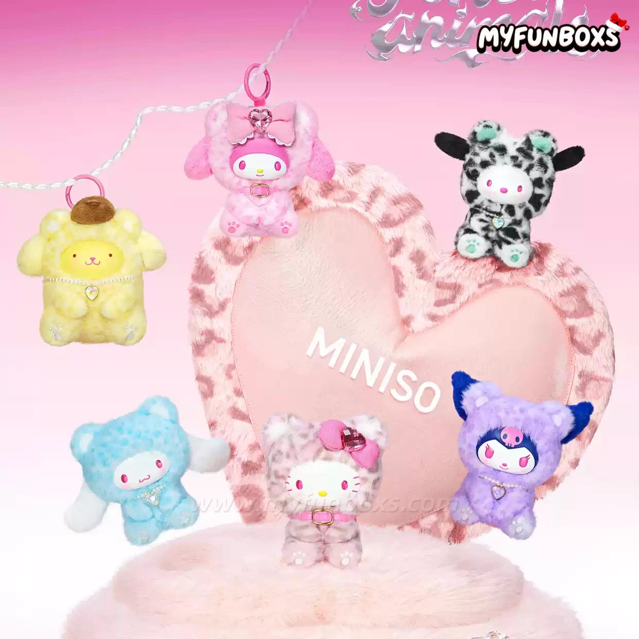 SANRI0 Characters Forest Friends Series Vinyl Plush Pendant Blind Box