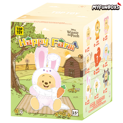 Disney Winnie the Pooh Happy Farm Series Plush Keychain Blind Box 1 BOX