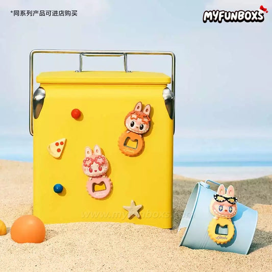 Labubu The Monsters Jump Into Summer Series Bottle Opener Fridge Magnet