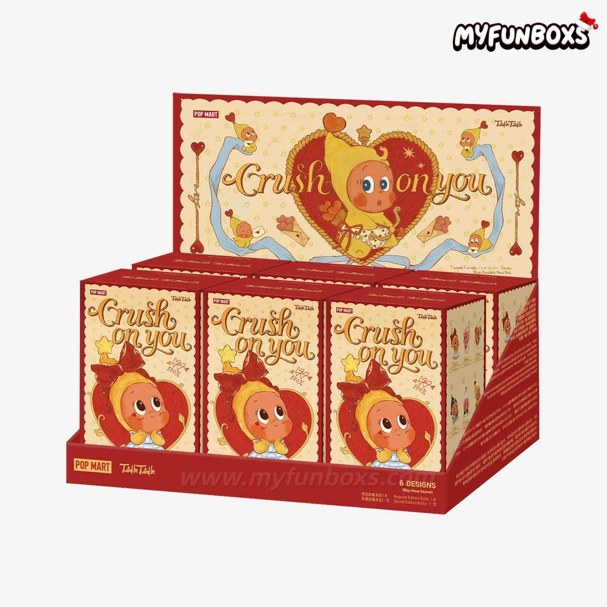 Twinkle Twinkle Crush On You Series-Plush Blind Box(Pre-Order) 1 SET (6 BOXES)