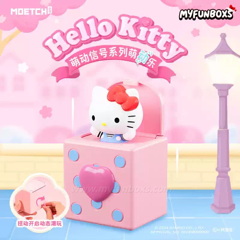 Hello Kitty Heartbeat Signal Wind-up Figure Blind Box