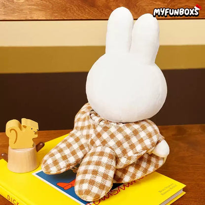 Miffy Roving Series Checkered Jumper Plush Toy