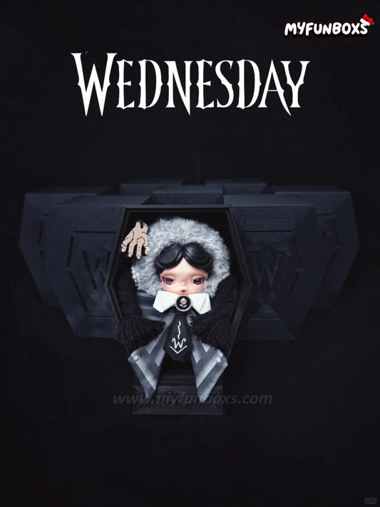 Skull Panda × Wednesday: Coffin Display Case