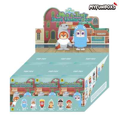 ZOOTOPIA 2 NICK and JUDY Best Undercover Keychain Plush Series Figure Blind Box 1 SET (6 BOXES)