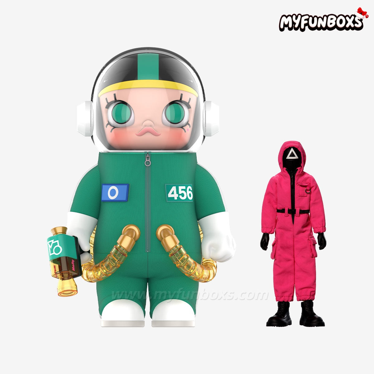 MEGA SPACE MOLLY 400% + Action Figure Squid Game Set