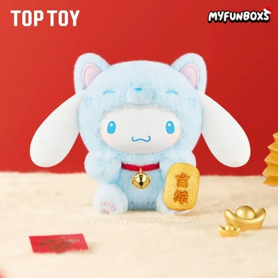 Sanrio Characters Lucky Cat Series Plush Keychain Blind Box