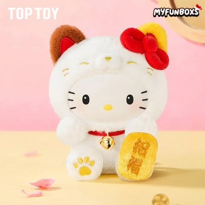 Sanrio Characters Lucky Cat Series Plush Keychain Blind Box