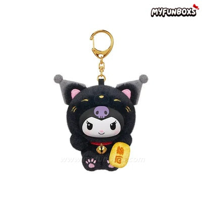 Sanrio Characters Lucky Cat Series Plush Keychain Blind Box