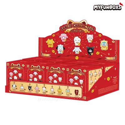 Sanrio Characters Lucky Cat Series Plush Keychain Blind Box