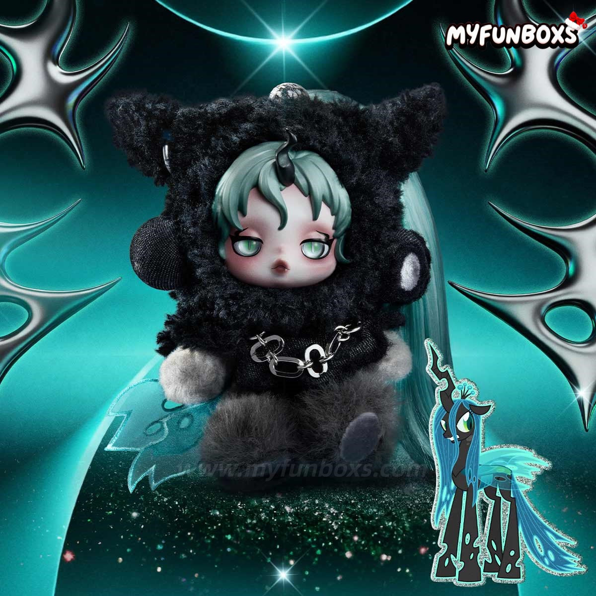 SKULLPANDA × My Little Pony Series Plush Blind Box – Myfunboxs