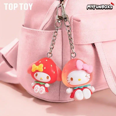 Sanrio Characters Stawberry Candy Series Mini Vinyl Keychain Pendant Blind Box