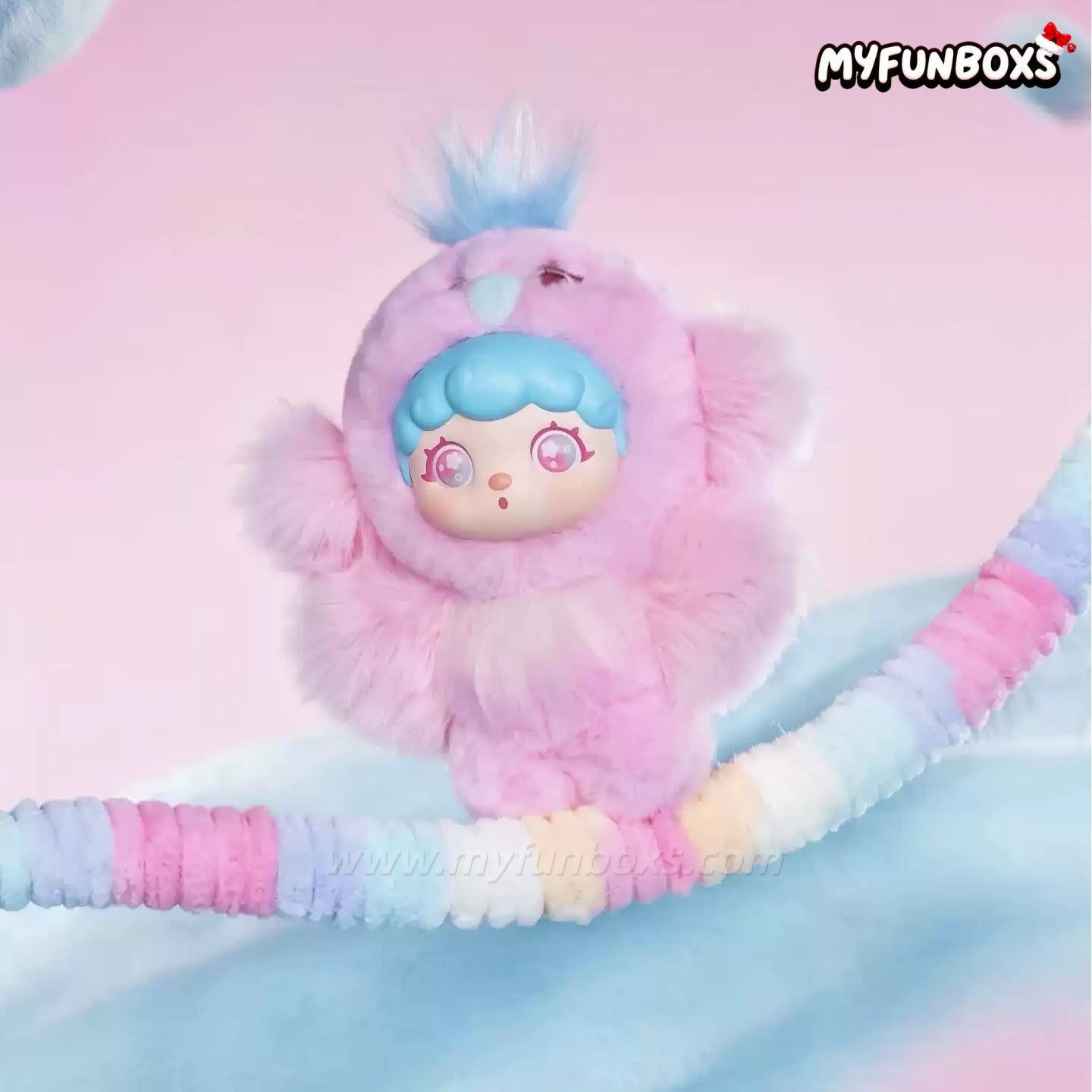 Mochi Little Monster Series Plush Keychain Blind Box