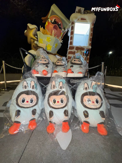 Labubu Shark Plush Pillow, Pop Mart Theme Park Limited Edition