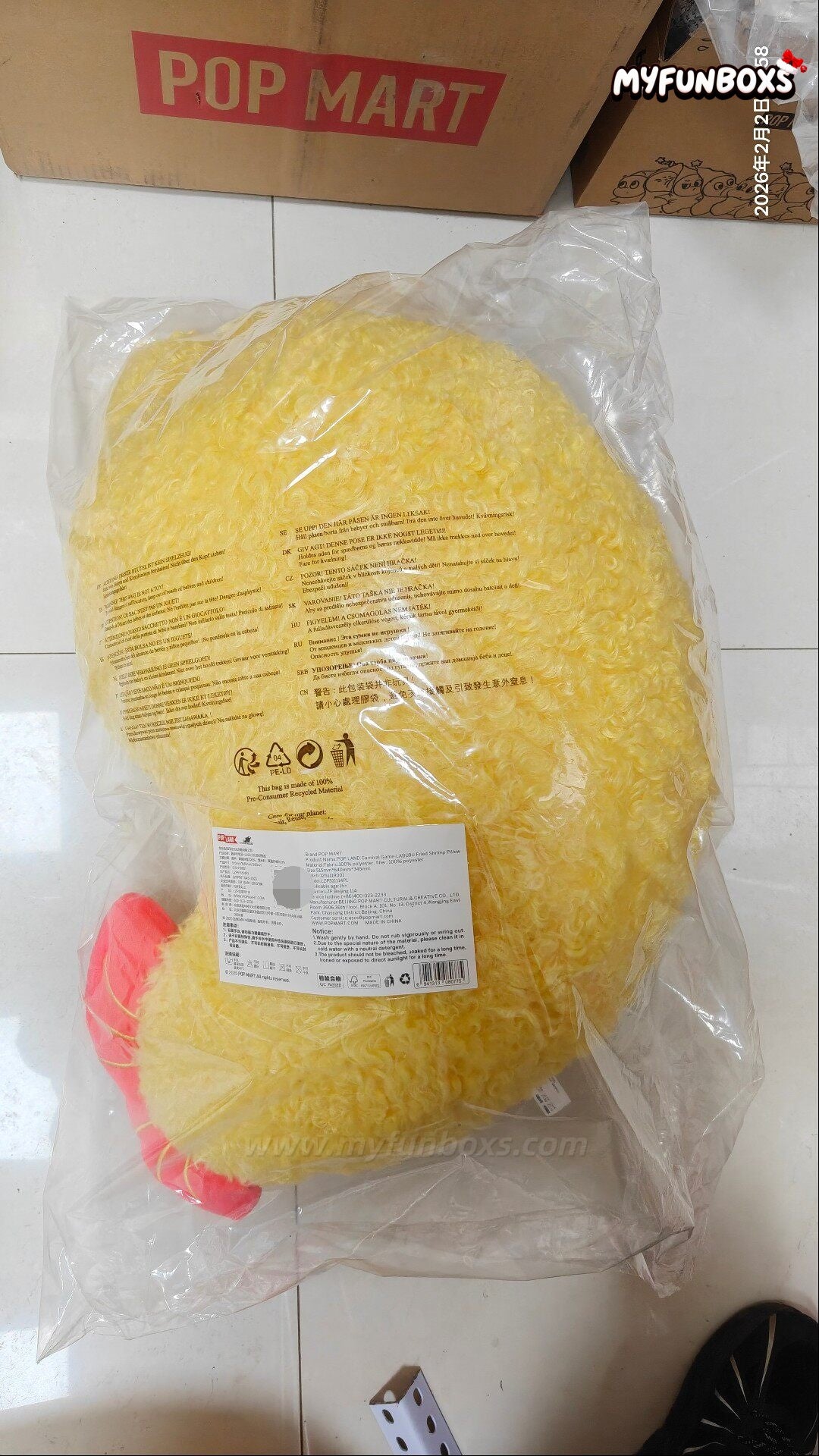 Pop Mart City Park Limited Edition Labubu Pillow