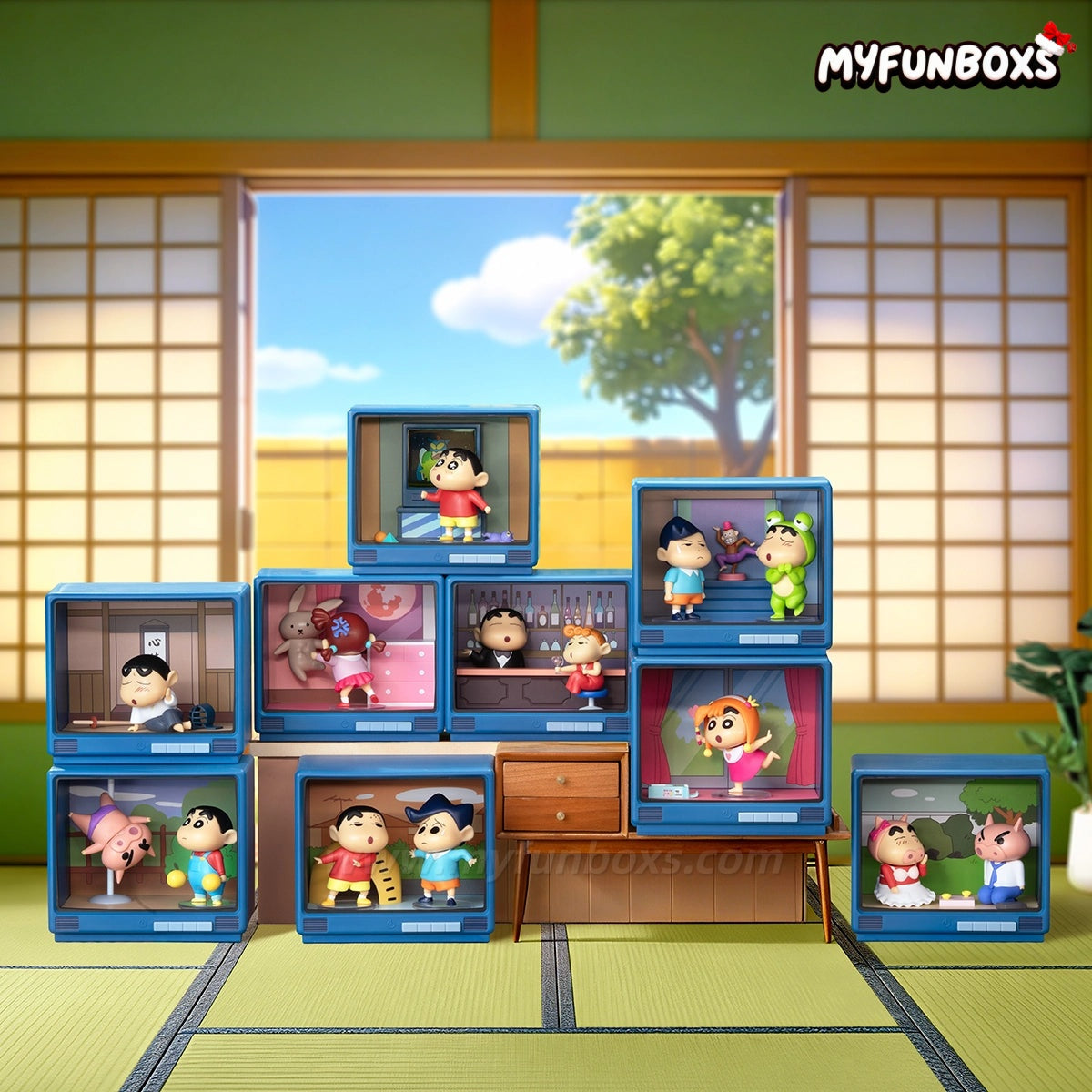 CRAYON SHINCHAN RETRO TV SERIES Figure Blind Box