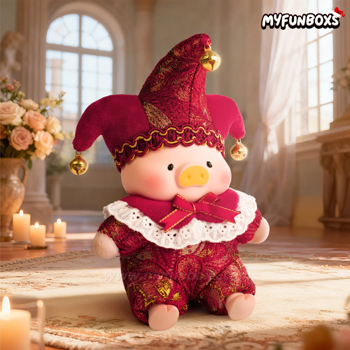 LuLu The Piggy Triangel PVC Face Plush Keychain Blind Box