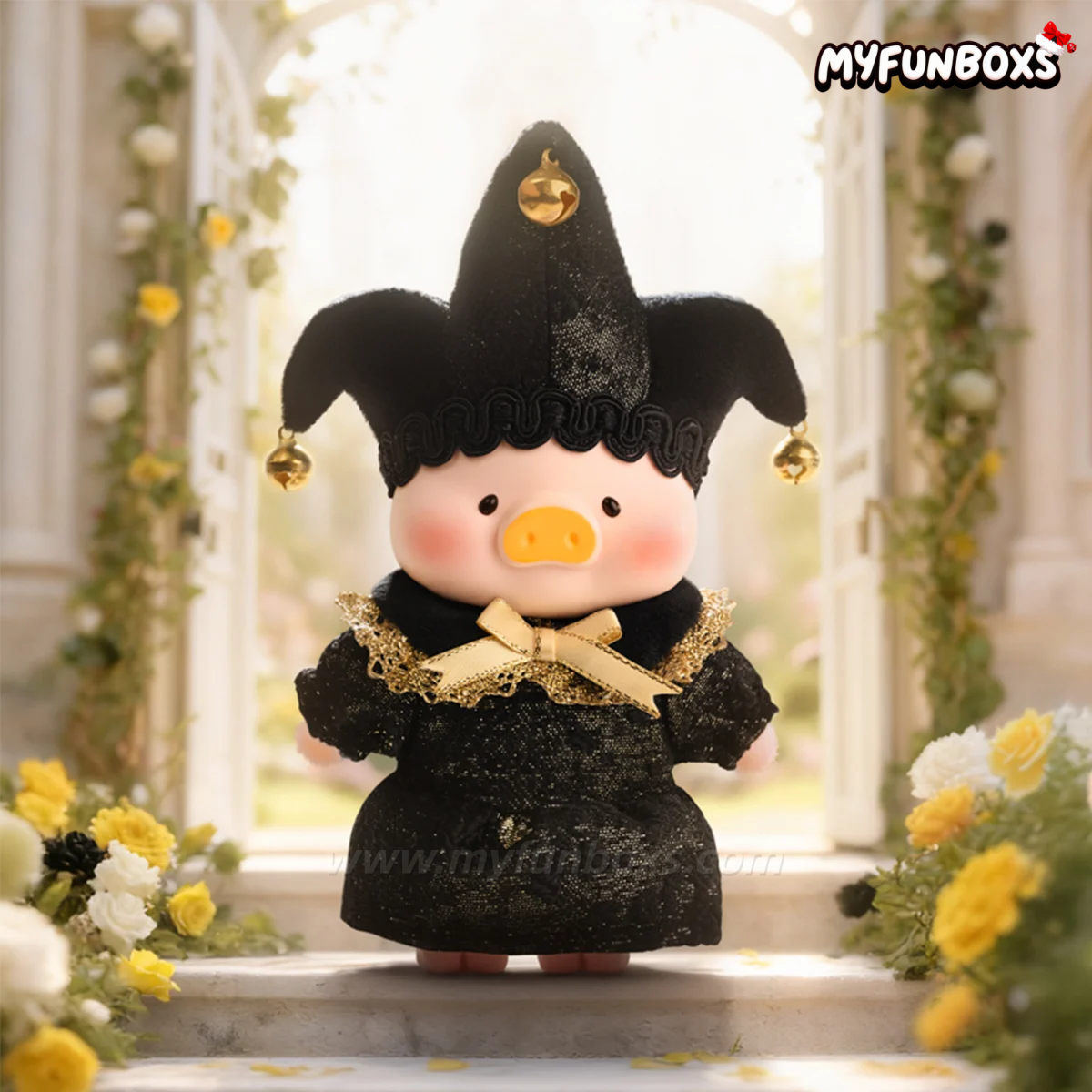 LuLu The Piggy Triangel PVC Face Plush Keychain Blind Box