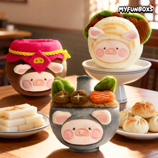 LuLu The Piggy Lu's Table - Food Hunter Series Plush Keychain Blind Box