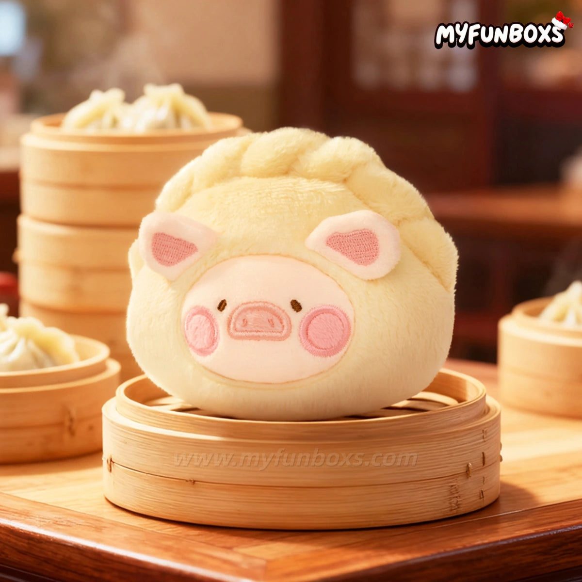 LuLu The Piggy Lu's Table - Food Hunter Series Plush Keychain Blind Box