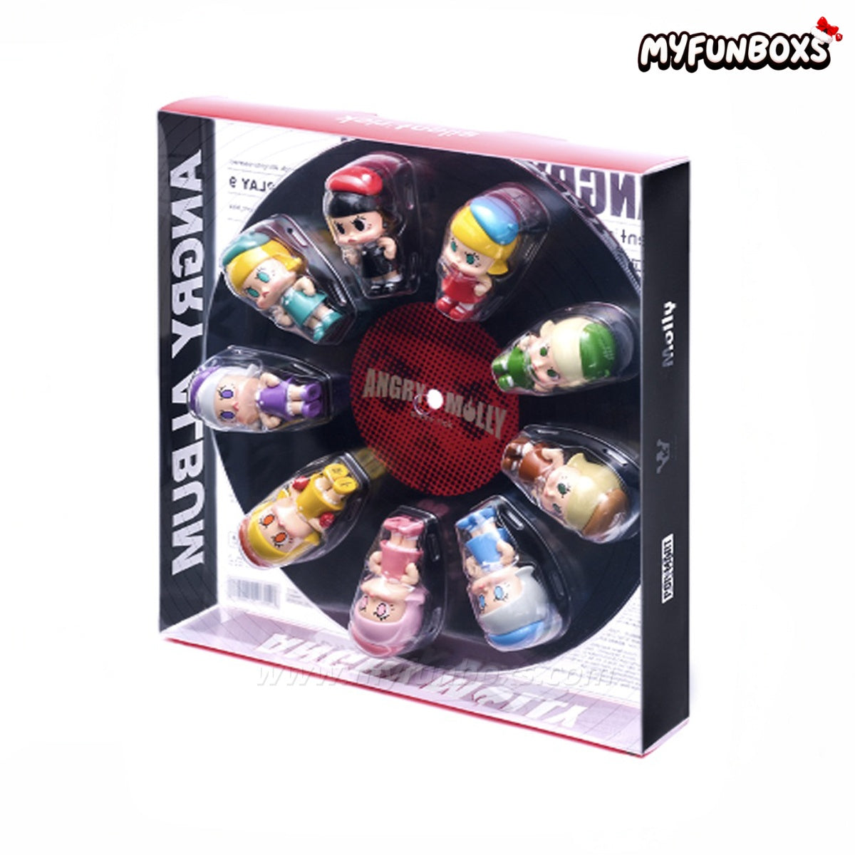 POP MART Angry Molly Long Play 9 Series Mini Figure Set