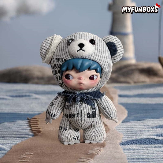 POP MART Hirono Freedom Island Series Plush Doll Hanging Card, UK Exclusive