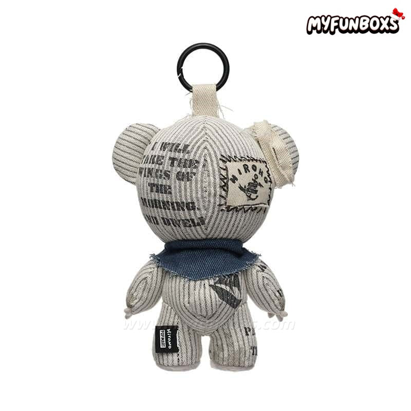 POP MART Hirono Freedom Island Series Plush Doll Hanging Card, UK Exclusive