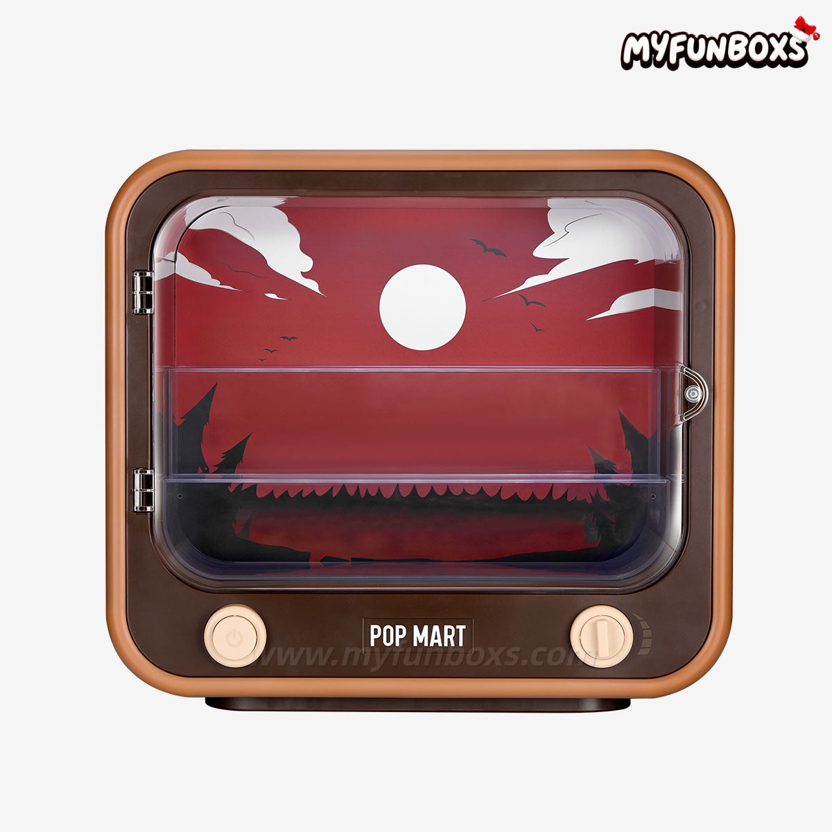 POP MART No One's Gonna Sleep Tonight Series-TV Set Luminous Display Container