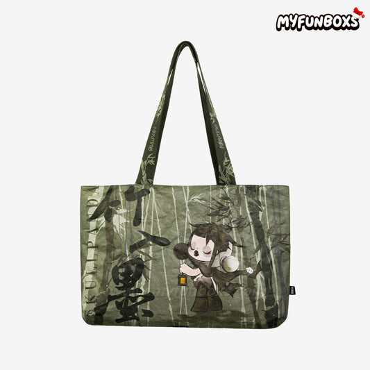 SKULLPANDA The Ink Plum Blossom Series-Tote Bag