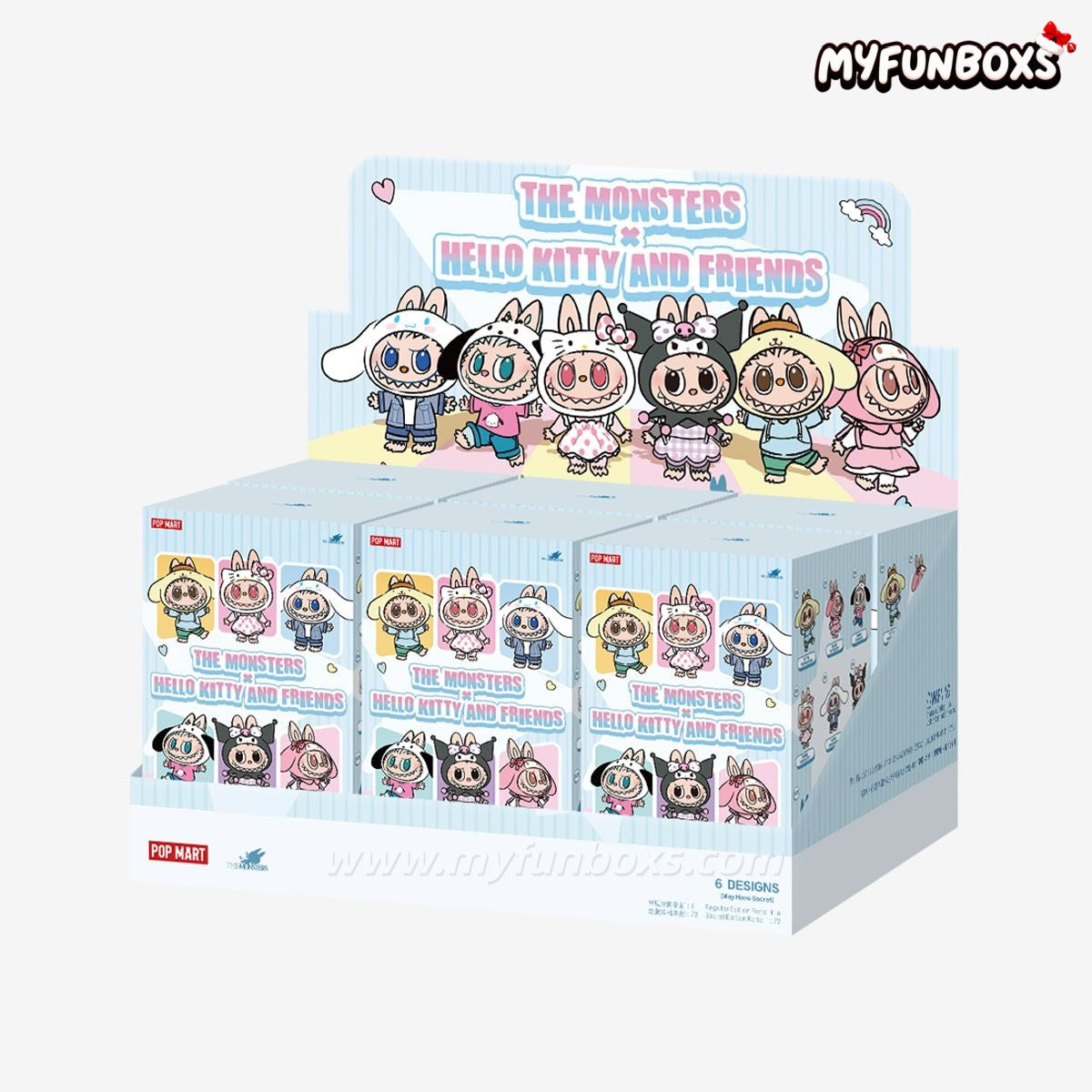 THE MONSTERS x Hello Kitty and Friends Series-Plush Pendant Blind Box (PRE-ORDER)