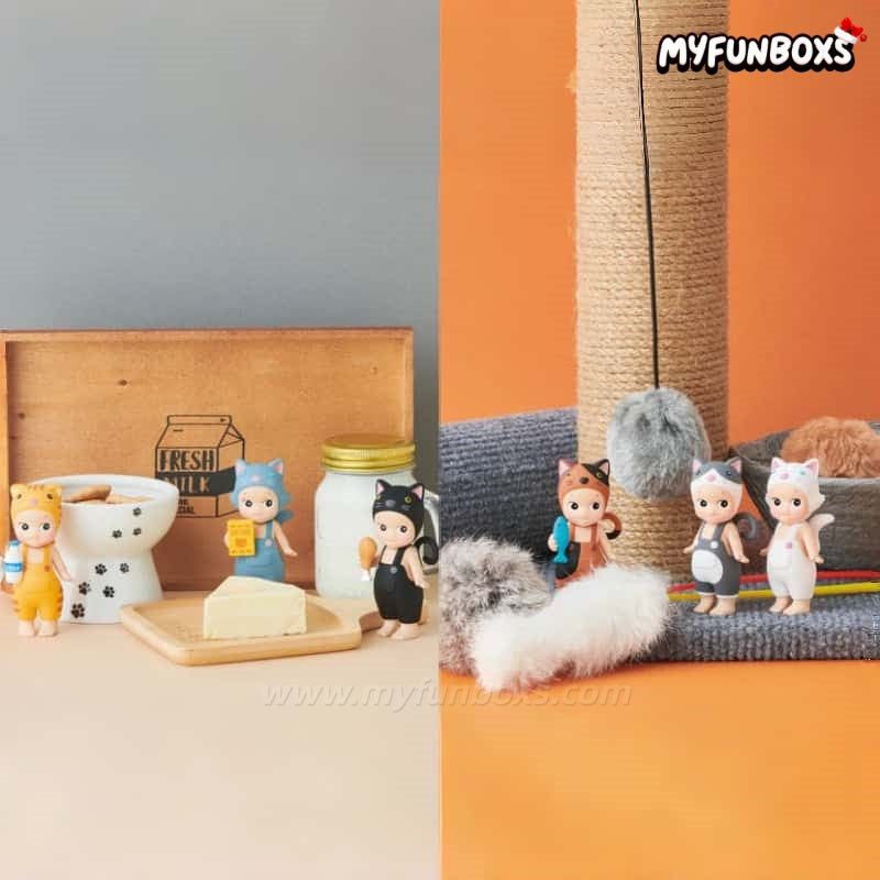 Sonny Angel Cat Life Series Figures, Blind Box