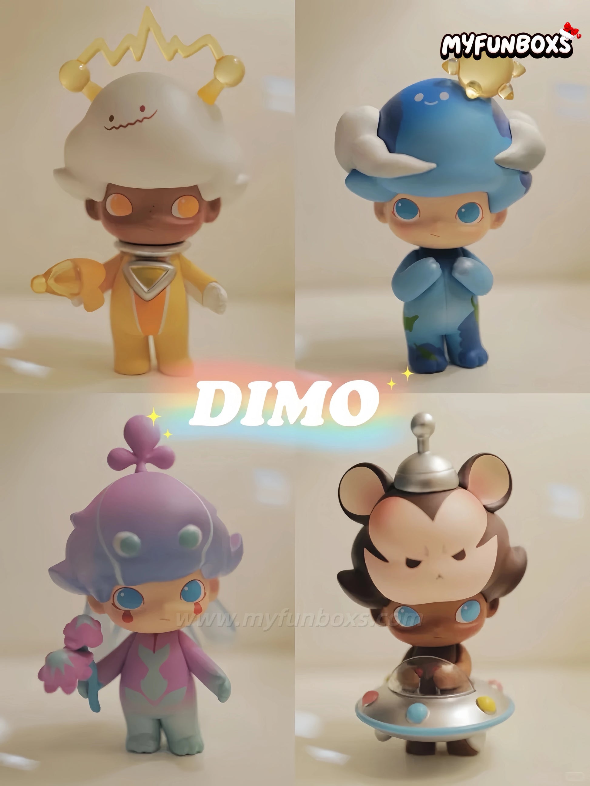 POP MART Dimoo Space Travel Series Blind Box(Whole Set Opened)
