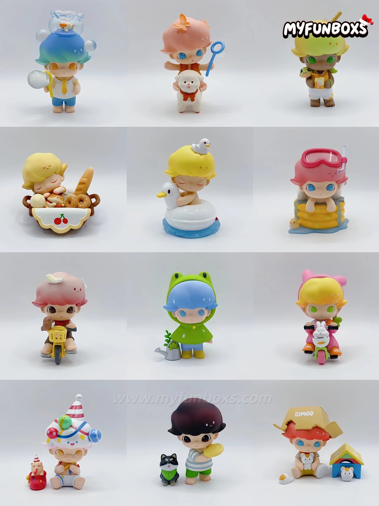 DIMOO Pet Vacation Series Blind Box (Whole Set Opened)