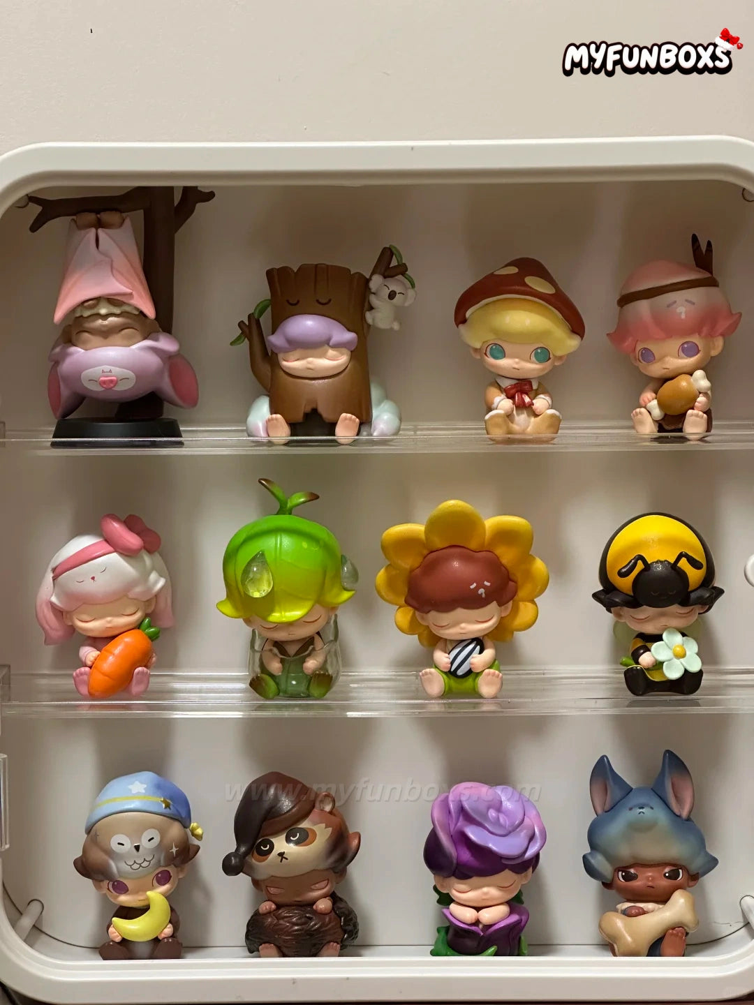 POP MART Dimoo Forest Night Series Figure Blind Box (Whole Set Opened)