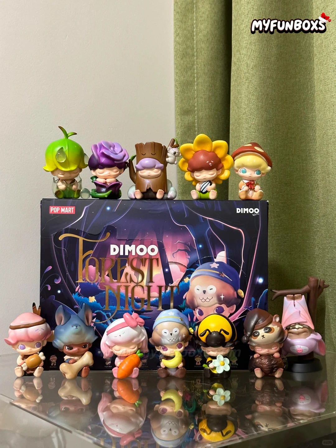 POP MART Dimoo Forest Night Series Figure Blind Box (Whole Set Opened)